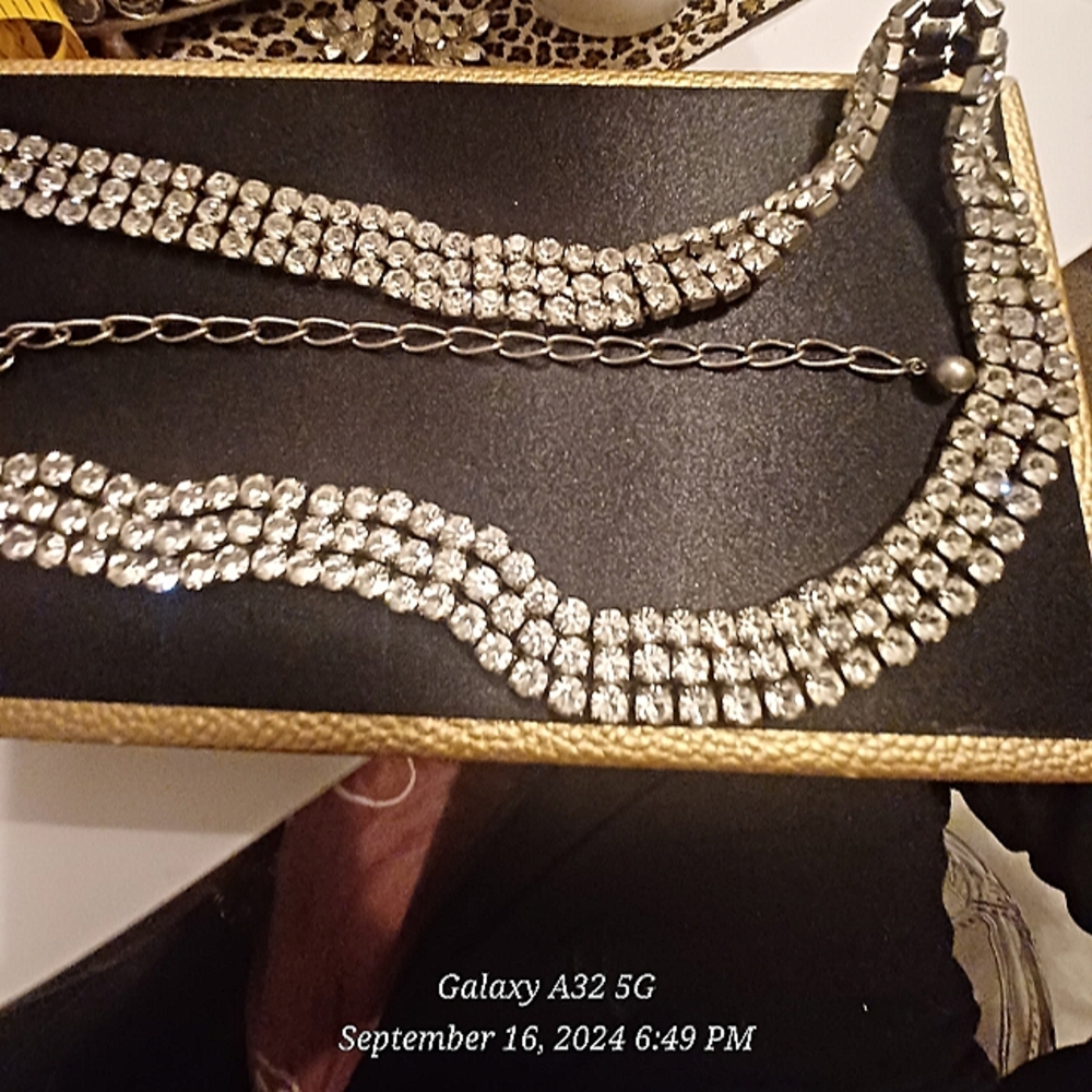 Vintage rhinestone belt
